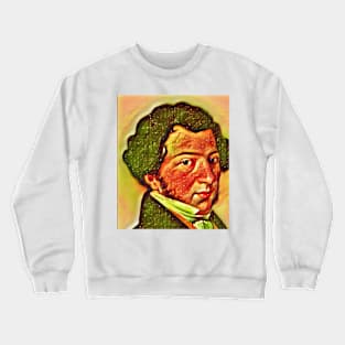 Gioachino Rossini Snow Portrait | Gioachino Rossini Artwork 15 Crewneck Sweatshirt